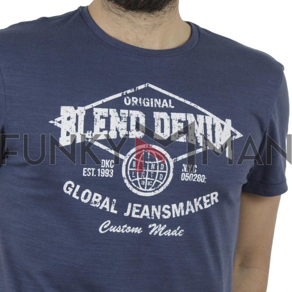 Κοντομάνικη Μπλούζα T-Shirt BLEND 20707441 Navy