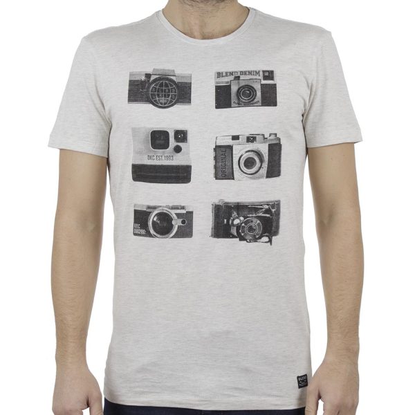 Κοντομάνικη Μπλούζα T-Shirt BLEND 20707449 Εκρού