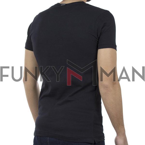 Κοντομάνικη Μπλούζα T-Shirt COVER BLAW Y235 Μαύρο