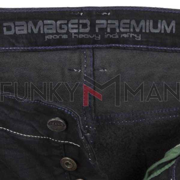 Τζιν Βερμούδα DAMAGED Jeans DB10 SS19 damaged Μαύρο