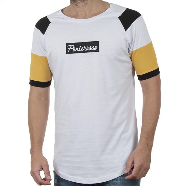 Κοντομάνικη Μπλούζα Ranglan T-Shirt PONTEROSSO 19-1039 COLOUR Λευκό