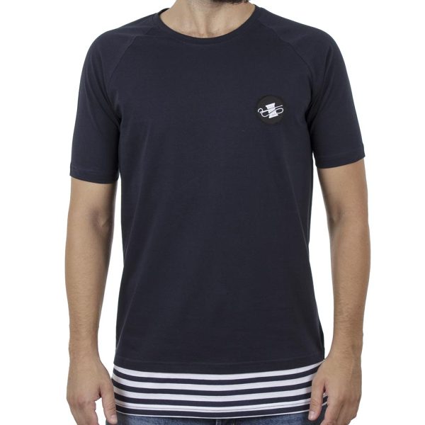Κοντομάνικη Μπλούζα Fashion T-Shirt PONTEROSSO 18-1149 Navy