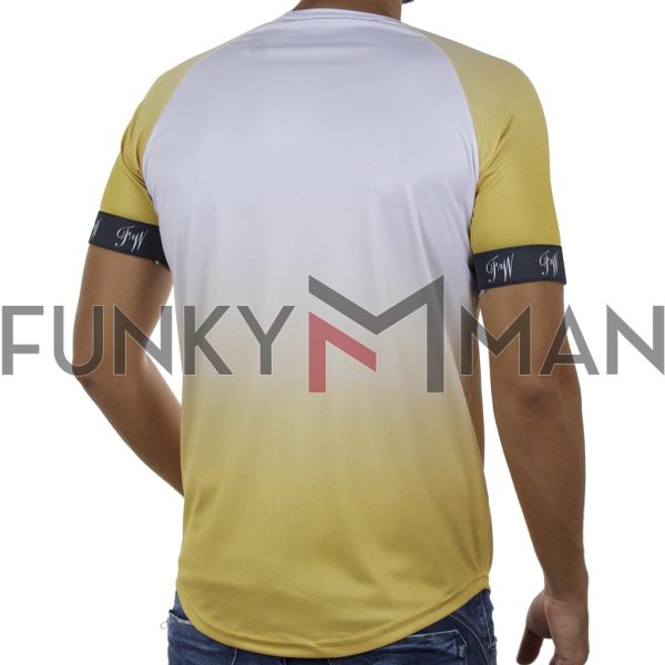 Κοντομάνικη Μπλούζα Fashion T-Shirt FREE WAVE 91114 Κίτρινο