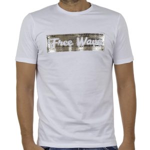Κοντομάνικη Μπλούζα T-Shirt FREE WAVE 91127 Λευκό