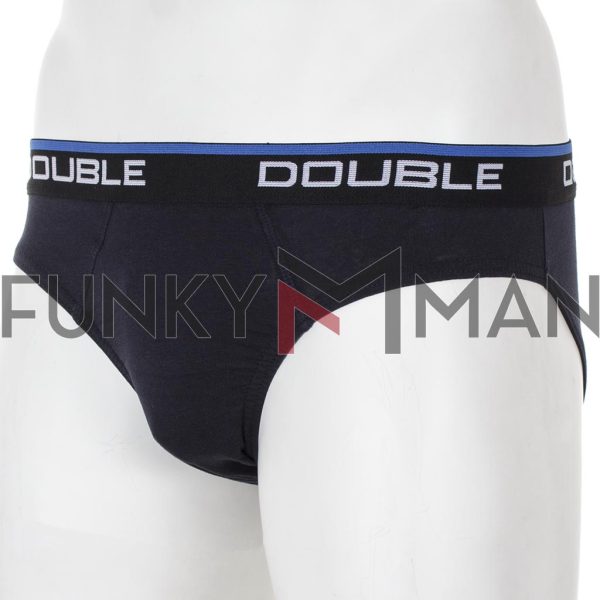 Σλιπ DOUBLE Underwear MBS-1 Σετ 3 τεμ. Μαύρο & Blueblack