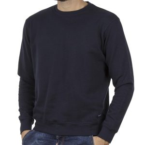 Φούτερ-Fleece Μπλούζα Sweatshirt DOUBLE MTOP-51 Indigo