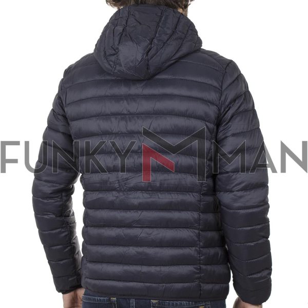 Puffer Jacket με Κουκούλα BLEND 20708633 Μπλε