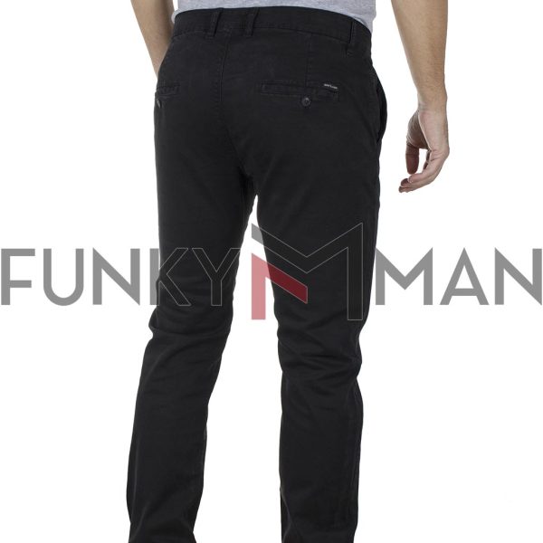 Chinos-Casual Παντελόνι SHAFT F5581 SS20 Μαύρο