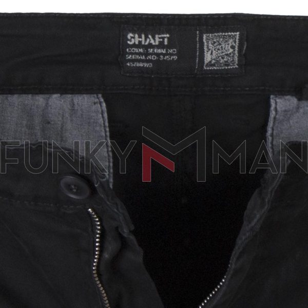 Chinos-Casual Παντελόνι SHAFT F5581 SS20 Μαύρο