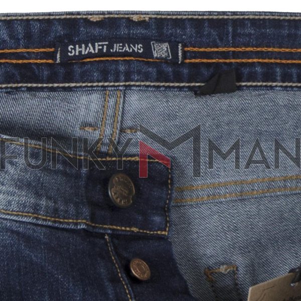 Τζιν Παντελόνι με Λάστιχα Slim SHAFT Jeans 5709 Μπλε