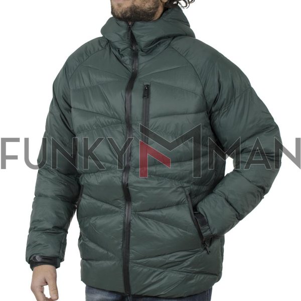 Φουσκωτό Μπουφάν με κουκούλα Puffer Jacket SPLENDID 42-201-045 Πράσινο