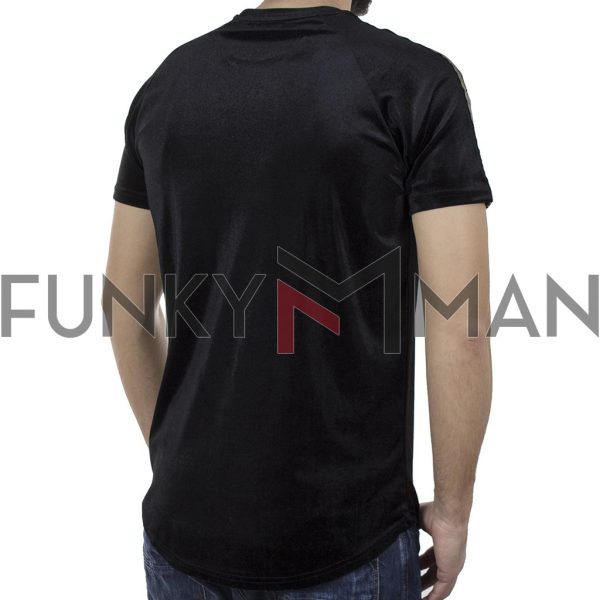 Κοντομάνικη Μπλούζα Βελούδο Fashion T-Shirt FREE WAVE 92112 Μαύρο