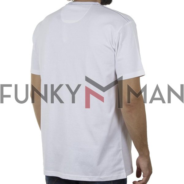 Κοντομάνικη Μπλούζα T-Shirt DOUBLE TS-115 SS20 Λευκό