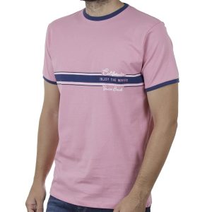 Κοντομάνικη Μπλούζα T-Shirt DOUBLE TS-118 SS20 Ροζ