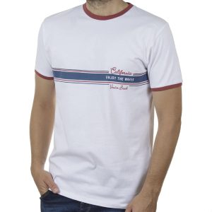 Κοντομάνικη Μπλούζα T-Shirt DOUBLE TS-118 SS20 Λευκό