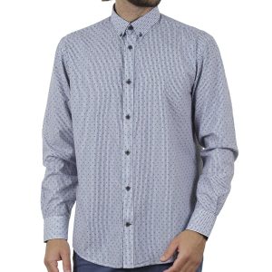 Μακρυμάνικο Πουκάμισο Slim Line Shirt DOUBLE GS-503 SS20 Stone Blue
