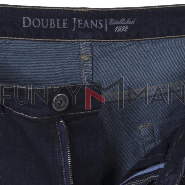 Τζιν Βερμούδα Denim Shorts DOUBLE MJS-23 SS20 σκούρο Μπλε