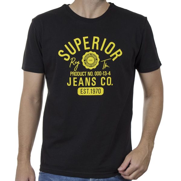 Κοντομάνικη Μπλούζα T-Shirt Cotton4all 20-903 SS20 Μαύρο