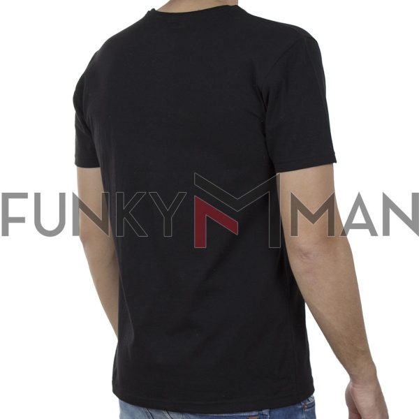 Κοντομάνικη Μπλούζα T-Shirt Cotton4all 20-903 SS20 Μαύρο