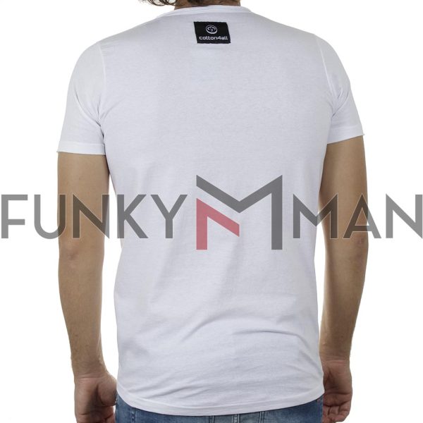 Κοντομάνικη Μπλούζα T-Shirt Cotton4all 20-917 SS20 Λευκό