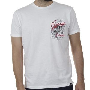 Κοντομάνικη Μπλούζα T-Shirt Garage55 GAM00121004 SS20 Λευκό
