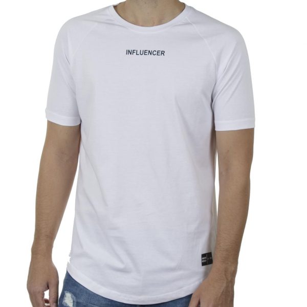 Κοντομάνικη Μπλούζα T-Shirt PONTEROSSO 20-1040 INFLU SS20 Λευκό