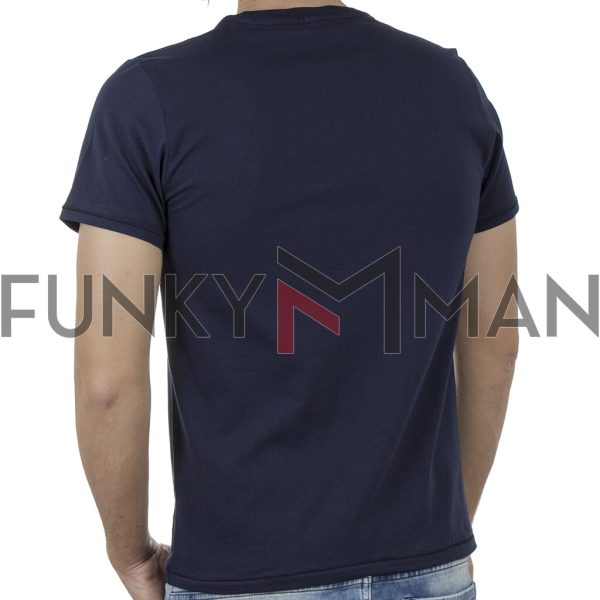 Κοντομάνικη Μπλούζα T-Shirt SCINN ST106 SS20 Σκούρο Μπλε