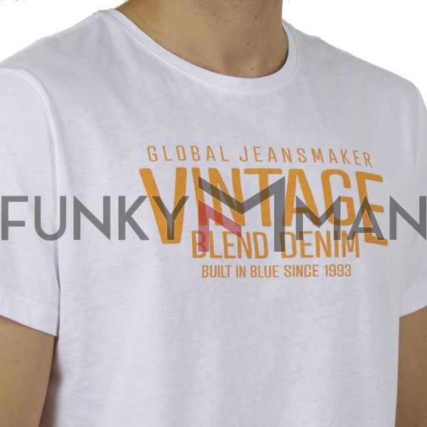 Κοντομάνικη Μπλούζα T-Shirt BLEND 20709800 SS20 Λευκό
