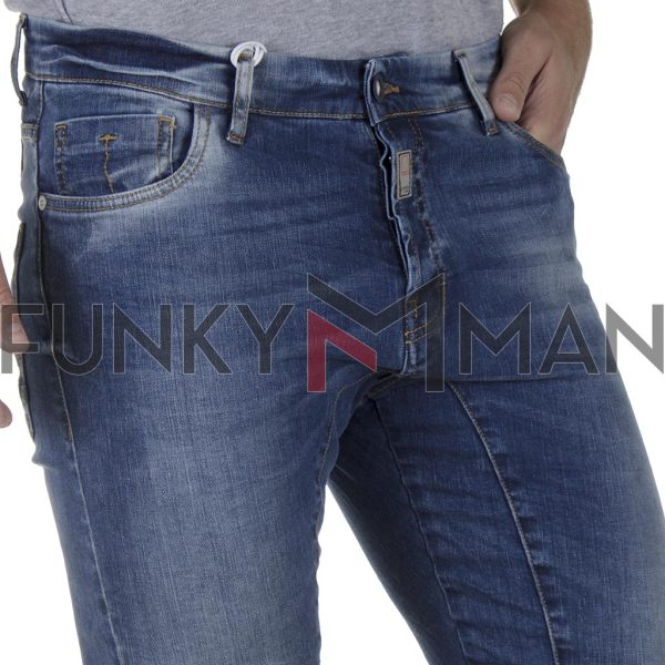 Τζιν Παντελόνι Skinny Fit COVER BIKER F0941 SS20 Μπλε