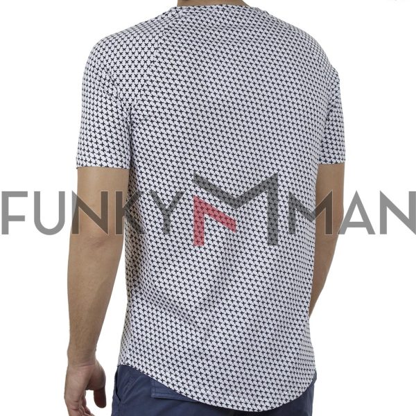Κοντομάνικη Μπλούζα Fashion T-Shirt Ponte Rosso 20-1041 ROACH SS20 Λευκό