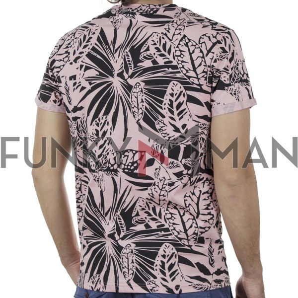Κοντομάνικη Μπλούζα Fashion T-Shirt PONTEROSSO 20-1054 PHOENIX SS20 Φλοράλ Ροζ