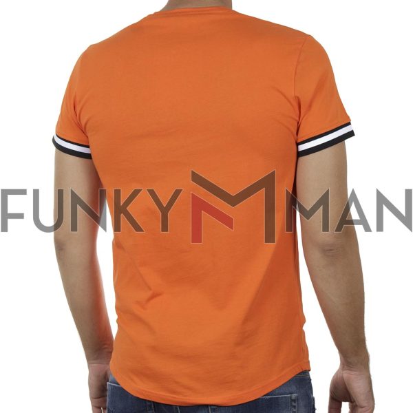 Κοντομάνικο Fashion T-Shirt FREE WAVE 21116 SS20 Πορτοκαλί