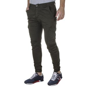 Cargo Παντελόνι με Λάστιχα Back2jeans M13 FW20 ARMY Χακί
