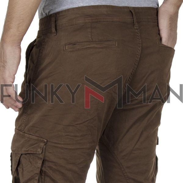 Cargo Παντελόνι Back2jeans M23 FW20 ARMY Camel