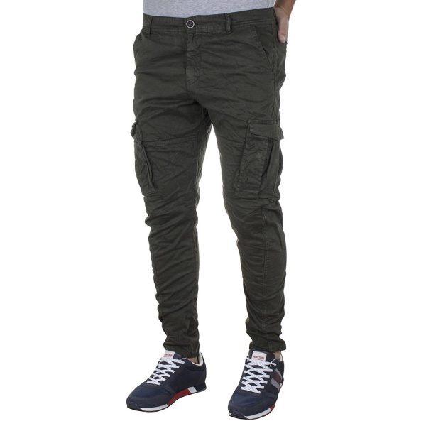 Cargo Παντελόνι Back2jeans M23 FW20 ARMY Χακί