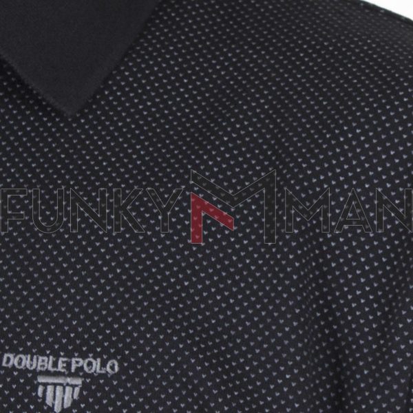 Μπλούζα Polo Jersey DOUBLE PS-253 FW20 Μαύρο