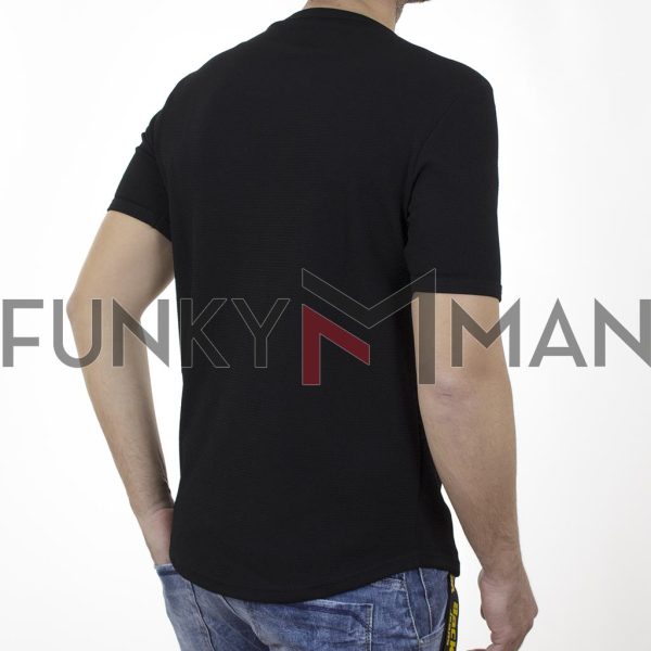 Κοντομάνικο Fashion T-Shirt FREE WAVE 22105 Μαύρο