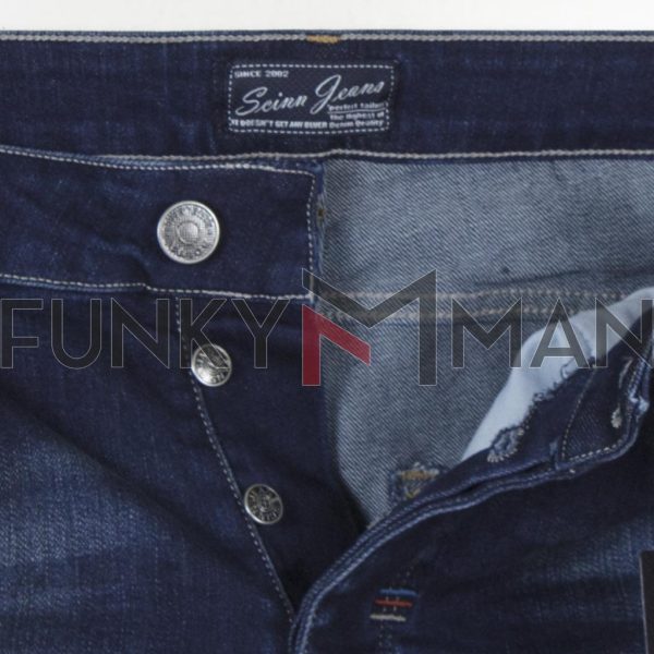 Τζιν Παντελόνι Slim με Λάστιχα SCINN Jeans LEON D FW20 Μπλε