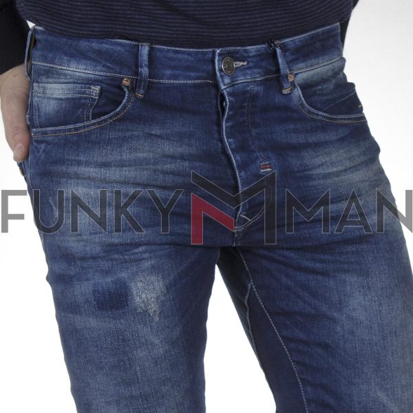 Τζιν Παντελόνι Slim με Λάστιχα SCINN Jeans LEON L FW20 Μπλε