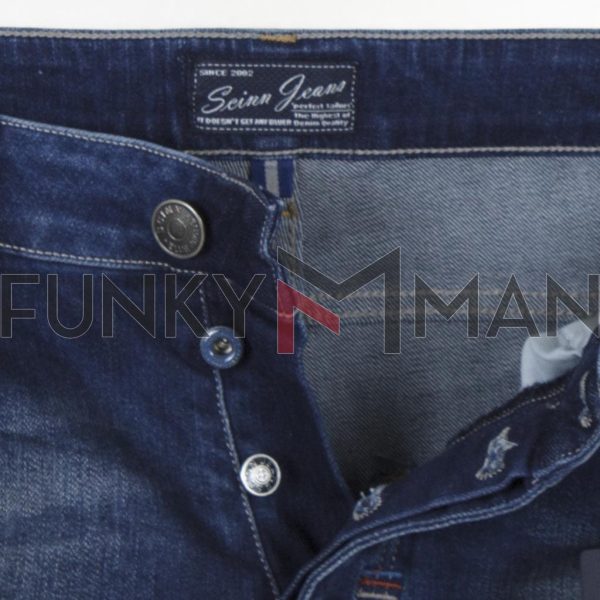Τζιν Παντελόνι Slim με Λάστιχα SCINN Jeans LEON L FW20 Μπλε