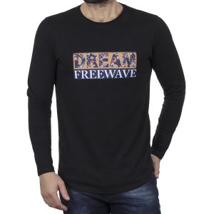 Μακρυμάνικη Μπλούζα Μακό FREE WAVE 22101 Μαύρο