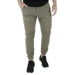 Cargo Παντελόνι με Λάστιχα Back2jeans W50 SS21 ARMY Χακί