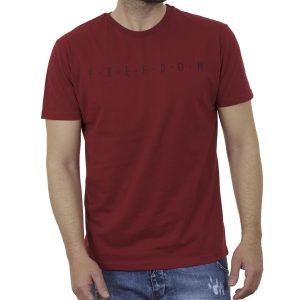 Κοντομάνικη Μπλούζα T-Shirt Cotton4all 21-200 SS21 σκούρο Κόκκινο