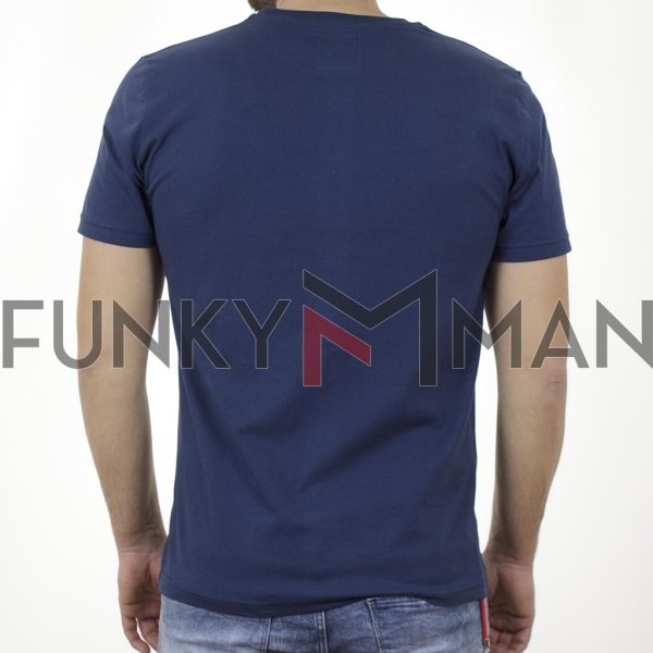 Κοντομάνικη Μπλούζα T-Shirt Cotton4all 21-202 SS21 indigo Μπλε