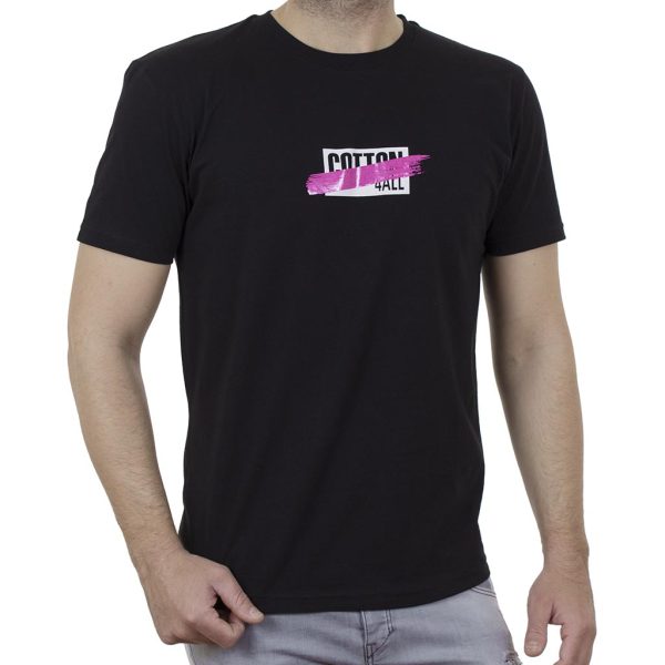 Κοντομάνικη Μπλούζα T-Shirt Cotton4all 21-207 SS21 Μαύρο