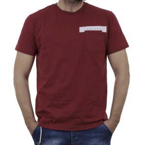 Κοντομάνικη Μπλούζα T-Shirt Cotton4all 21-208 SS21 σκούρο Κόκκινο