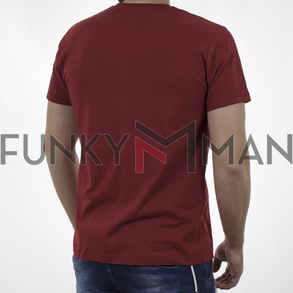 Κοντομάνικη Μπλούζα T-Shirt Cotton4all 21-208 SS21 σκούρο Κόκκινο