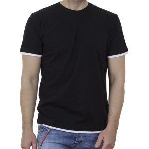 Κοντομάνικη Μπλούζα T-Shirt Cotton4all 21-210 SS21 Μαύρο