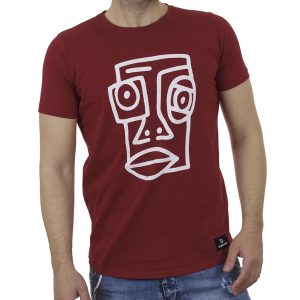 Κοντομάνικη Μπλούζα T-Shirt Cotton4all 21-211 SS21 σκούρο Κόκκινο