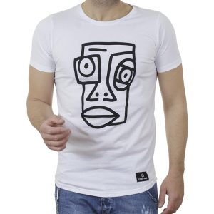 Κοντομάνικη Μπλούζα T-Shirt Cotton4all 21-211 SS21 Λευκό